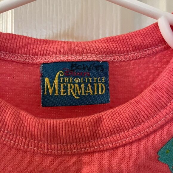 Vintage Disney The Little Mermaid Ariel Sweatshirt Pink Sequins USA Girls SZ 2T - Picture 10 of 15